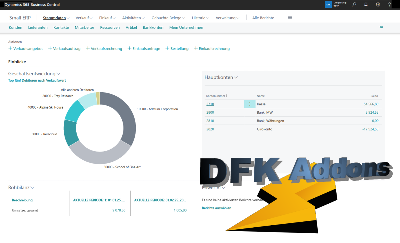 business central - dfk addons