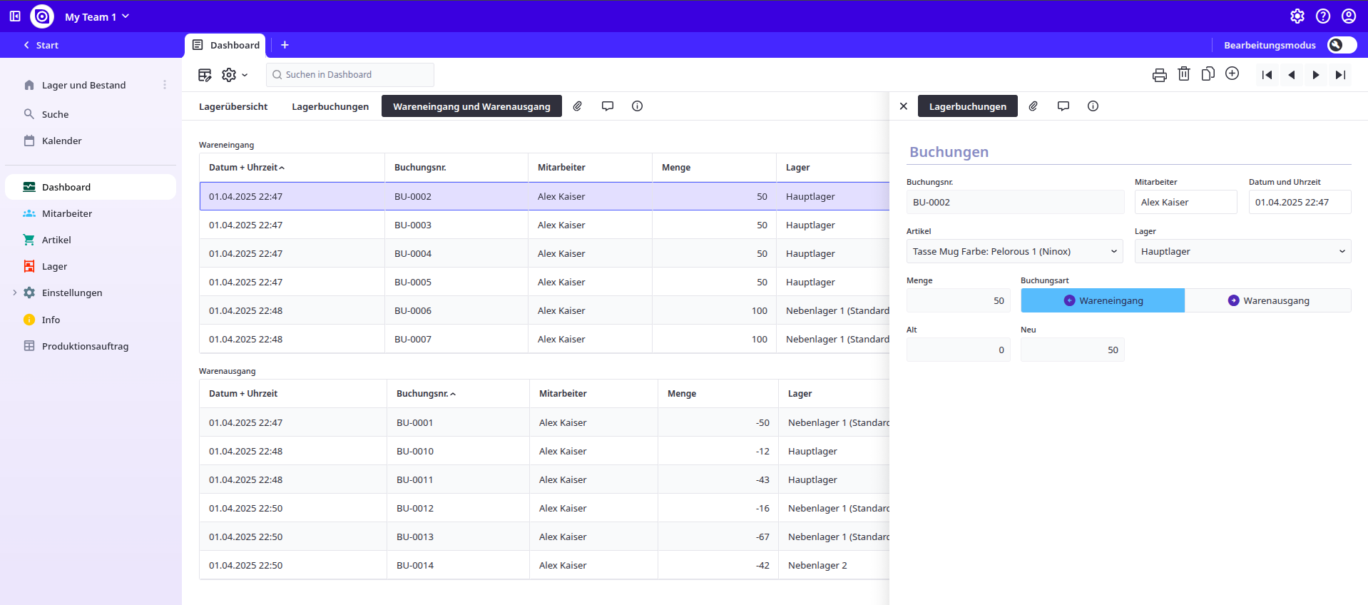 ninox-wms DFK Lager - Deine Lagerlösung