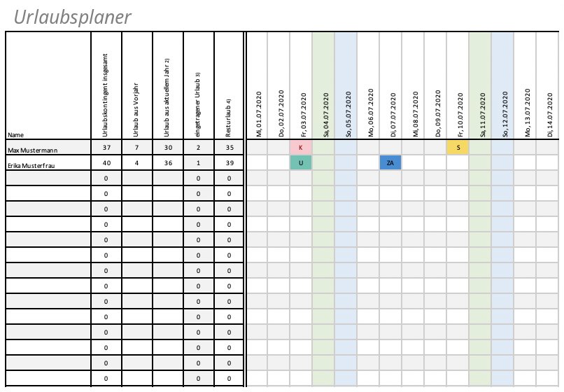 urlaubsplaner DFK Consult